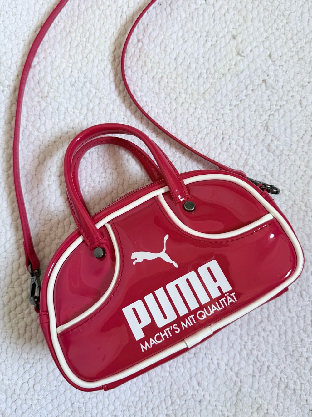 PUMA Archive 1976 Micro Grip Red Patent Bag